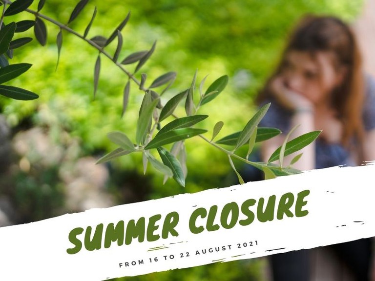Chiusura estiva | Summer closure