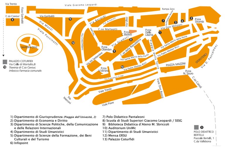 Mappa Sedi